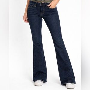 Vintage Y2K Levi's 514 Superlow Flare Indigo Jeans Made in USA